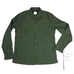 Mountain Warehouse Vented Fishing Shirt Men's L 42" Slim Long Sleeve Button Down